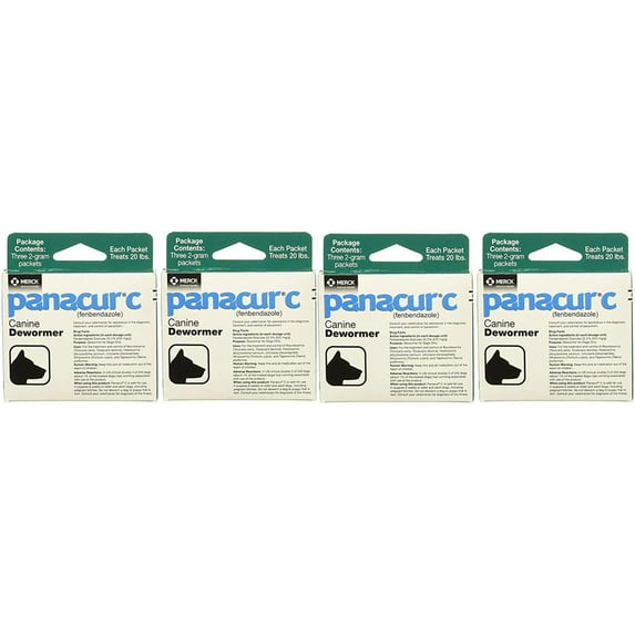 Panacur Canine Dewormer 2 Gram 4-Pack