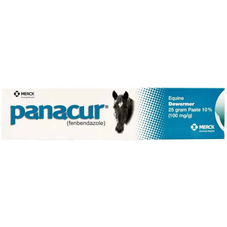 Merck Panacur Dewormer Horse Paste 10% Fenbendazole, 100mg, 3-Pack