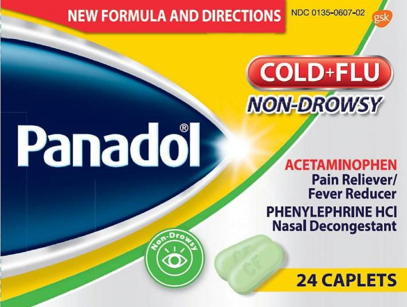 Panadol OTC Cold Flu Relief, 24ct