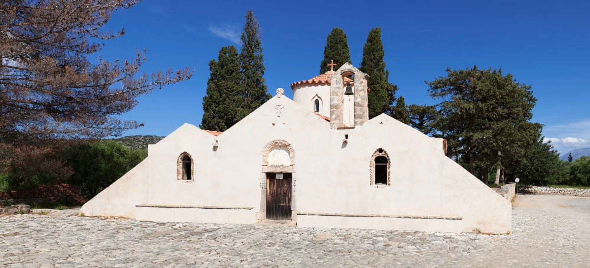 Panagia Kera church in Kritsa Lasithi Region Agios Nikolaus Crete Greece Canvas Art - Panoramic Images (9 x 27)