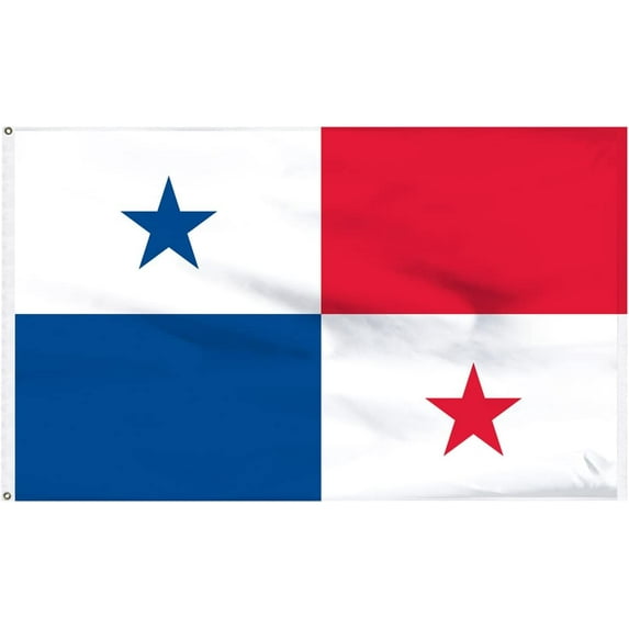 Super Tough 2'x3' Premium Banner Flag of Panama | Nylon Flag with Pole Sleeve | USA-Made, Heavyweight Nylon | Indoor/Outdoor Decor