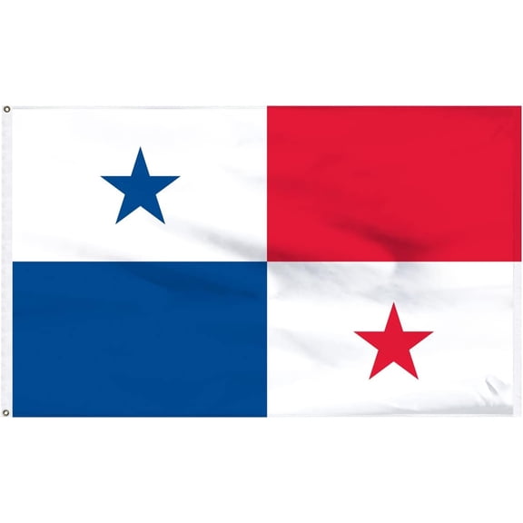 Super Tough 2'x3' Premium Banner Flag of Panama | Nylon Flag with Pole Sleeve | USA-Made, Heavyweight Nylon | Indoor/Outdoor Decor