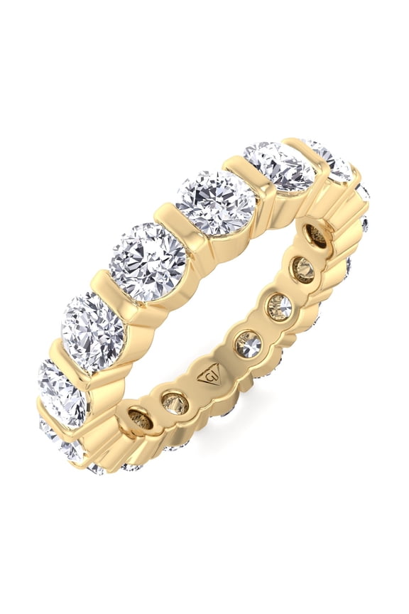 Panama - Bar Set Round Cut Diamond Eternity Band