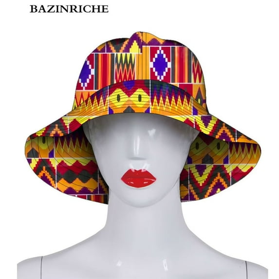 Panama Bucket Cap for Women African Wax Print Cotton Fisherman Caps Summer Hats For Women Gorras