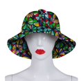 thumbnail image 1 of Panama Bucket Cap for Women African Wax Print Cotton Fisherman Caps Summer Hats For Women Gorras, 1 of 5