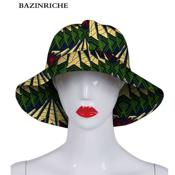 Panama Bucket Cap for Women African Wax Print Cotton Fisherman Caps Summer Hats For Women Gorras