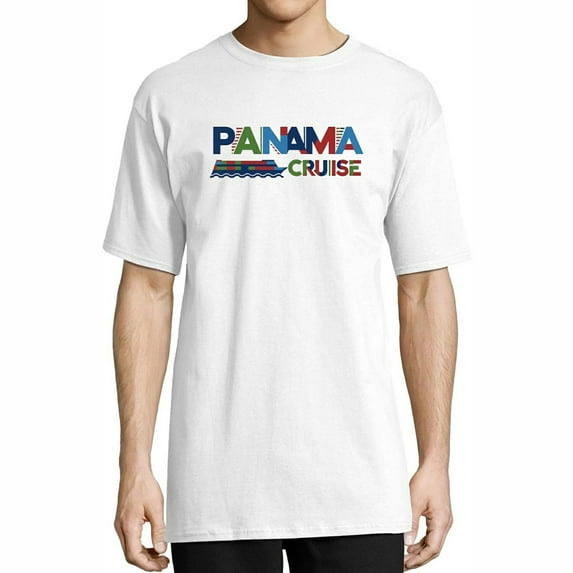 Panama Canal Cruise Men, Men, Boys and Cruising Vintage Mens T Shirts White