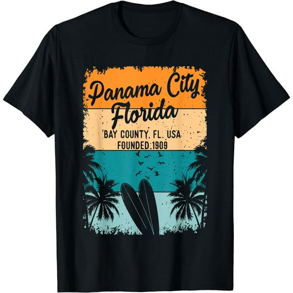 Panama City Beach Florida FL Souvenirs Gifts Men Women T-Shirt Black Small
