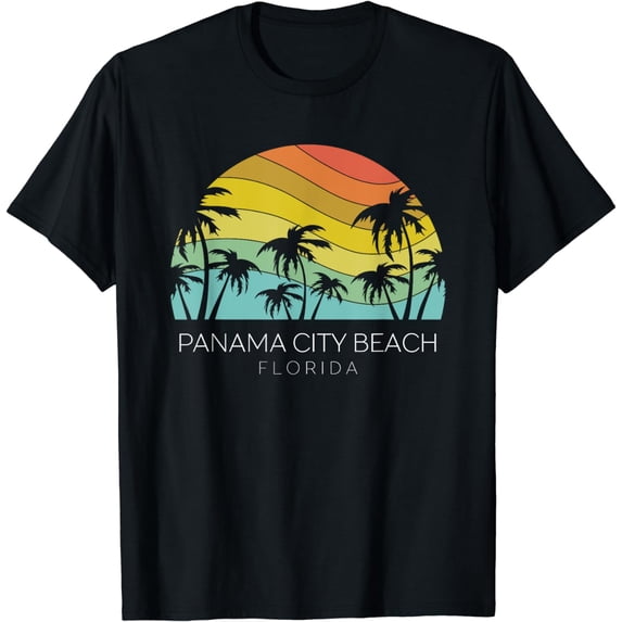 Panama City Beach Florida Retro Souvenir Summer Keys Surf T-Shirt