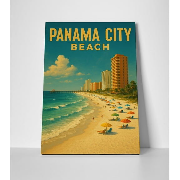Panama City Beach Poster or Canvas Wall Art