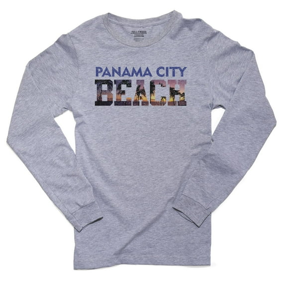 Panama City Beach - Spring Break Vacation Men's Long Sleeve Grey T-Shirt