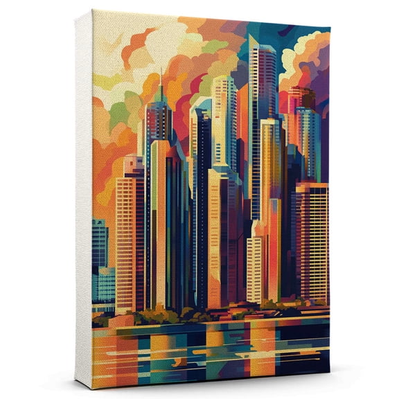 Panama City Travel Canvas, Panama Canvas Print vintage, Colorful Panama City Decor City Road, Panama Pictures Wall Art - 102AZ1057