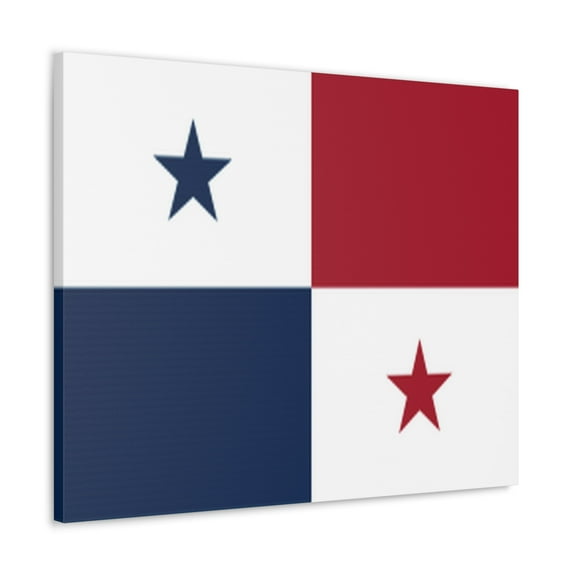 Panama Country Flag Canvas Vibrant Wall Art Unframed Home Decor