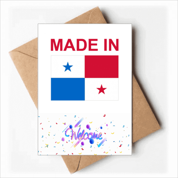 Panama Country Love Welcome Back Greeting Cards Envelopes Blank