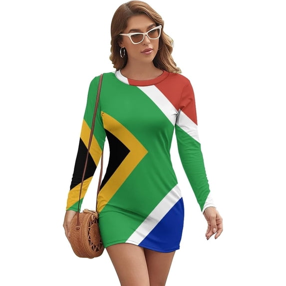 Panama Flag Women's Dress Summer Crew Neck Casual Wear