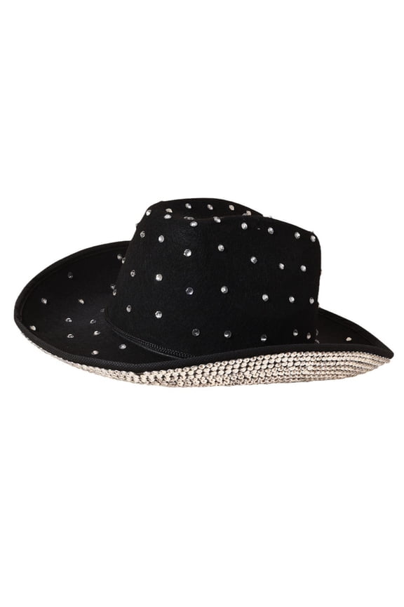 Panama Hat with Rhinestones for Wedding Party Blingbling Beads Panama Hat Vacation Hat for Actor Actress