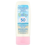 Panama Jack Broad Spectrum Baby Sunscreen Lotion, Gentle Baby Sunblock, SPF 50, 3 fl oz