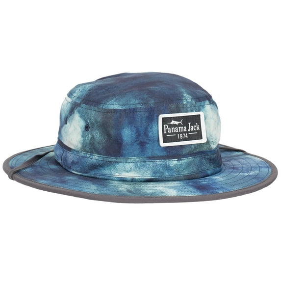 Panama Jack Bucket Sun Hat - Microfiber Tie-Dye Performance Boonie, UPF (SPF) 50+ UVA/UVB Sun Protection