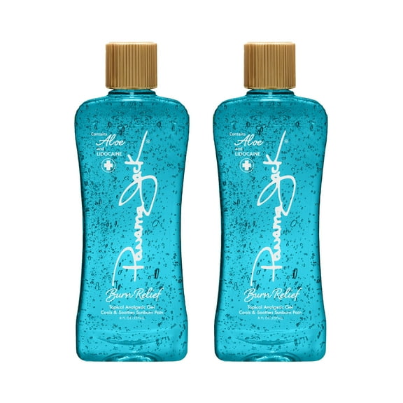 Panama Jack Burn Relief Gel - After Sun Topical Analgesic, Cools & Soothes Sunburns, Insect Bites, Cuts & Scrapes, Contains Aloe and Menthol, 8 FL OZ (Pack of 2)