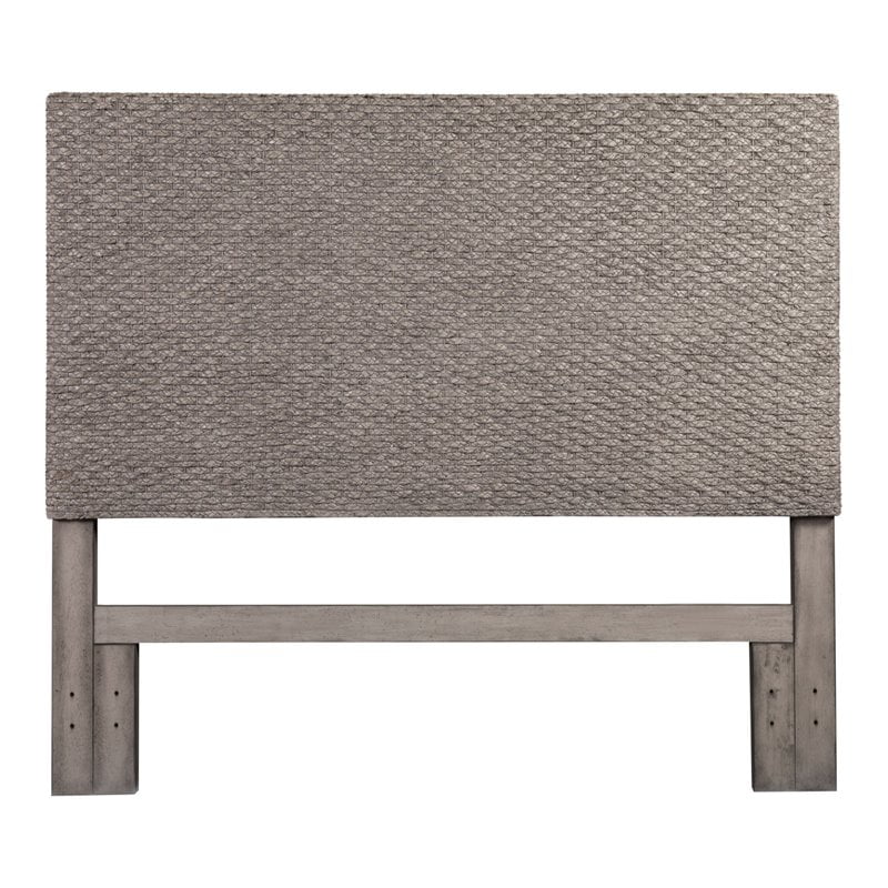 Panama Jack Coastal Rubberwood and Rattan Braided Twin Headboard in