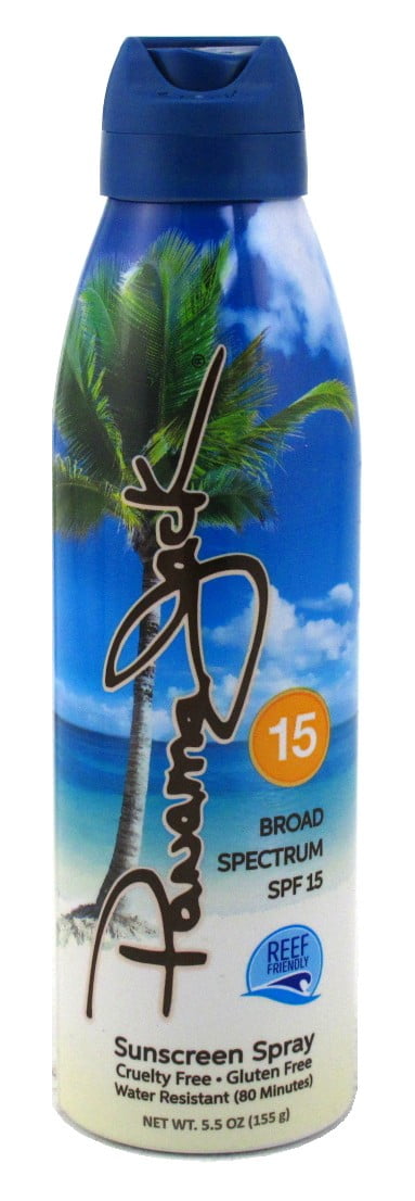 Panama Jack Continuous Spf#15 Clear Sunscreen Spray 6oz (Pack of 3)