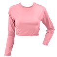 thumbnail image 1 of Panama Jack Cropped Long-Sleeve Rashguard - Quick Drying, Performance Fit, UPF 35+ Sun Protection, 1 of 2