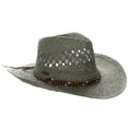 thumbnail image 1 of Panama Jack Drifter Sun Hat - Toyo Straw, 3 1/4" Shapeable Brim (Olive), 1 of 9