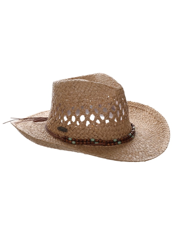 Drifter Sun Hat - Toyo Straw, 3 1/4" Shapeable Brim (Tea)