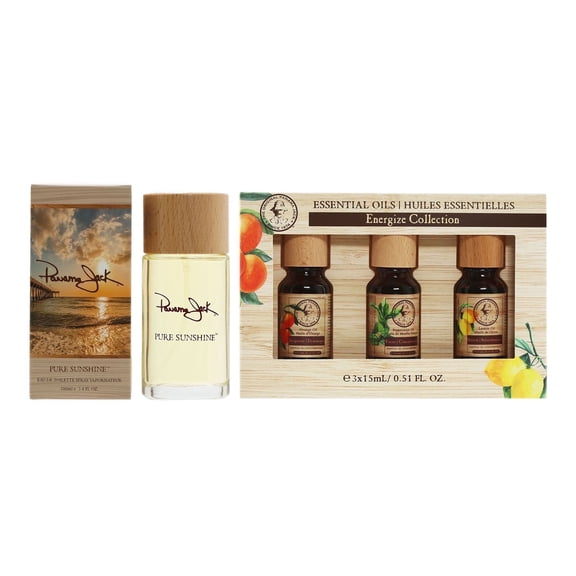 Panama Jack Energize Pear, Blackberry, Apple Scent Essential Oil Spray Set, 3.4 oz