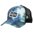 thumbnail image 1 of Panama Jack Fish Baseball Cap - Blue Lagoon Tie-Dye Microfiber, Mesh, Snap-Back (Navy), 1 of 9