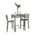 thumbnail image 1 of Panama Jack Graphite 3 Pc Pub Set With Cushions PJO-1601-GRY-3PB-CUSH/SU-755, 1 of 2