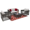 thumbnail image 1 of Panama Jack PJO-1601-GRY-4SE-GL-SU-744 Graphite 4 Piece Living Set with Cushion, Jockey Red, 1 of 2