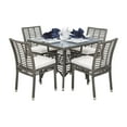 thumbnail image 1 of Panama Jack PJO-1601-GRY-5DS-CUSH-SU-728 Graphite 5 Piece Side Chair Dining Set with Cushion, Black, 1 of 2