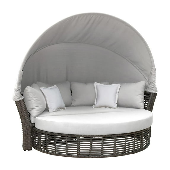 Panama Jack Graphite Canopy Daybed With Cushions PJO-1601-GRY-CD/SU-736