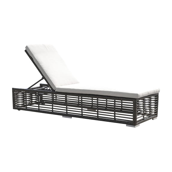 Panama Jack Graphite Chaise Lounge With Cushion PJO-1601-GRY-CL-CUSH/SU-725