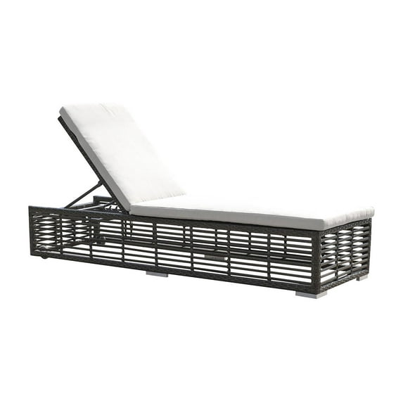 Panama Jack Graphite Chaise Lounge With Cushion PJO-1601-GRY-CL-CUSH/SU-753