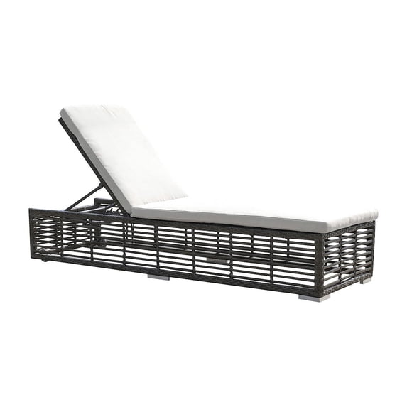 Panama Jack Outdoor Panama Jack Graphite Chaise Lounge W/Wheels and cushion