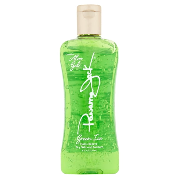 Panama Jack Green Ice Gel - Aloe Vera After Sun Formula Contains No Alcohol, Helps Preserve Tan, Relieves & Moisturizes Dry Skin & Sunburn, 8 FL OZ (Pack of 1)