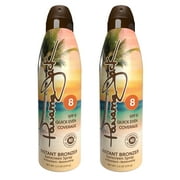 Panama Jack Instant Bronzer Sunscreen -  SPF 8, Antioxidant, Moisturizing, PABA, Paraben, Gluten & Cruelty Free, Water Resistant (80 Minutes), 5.5 OZ (Pack of 2)
