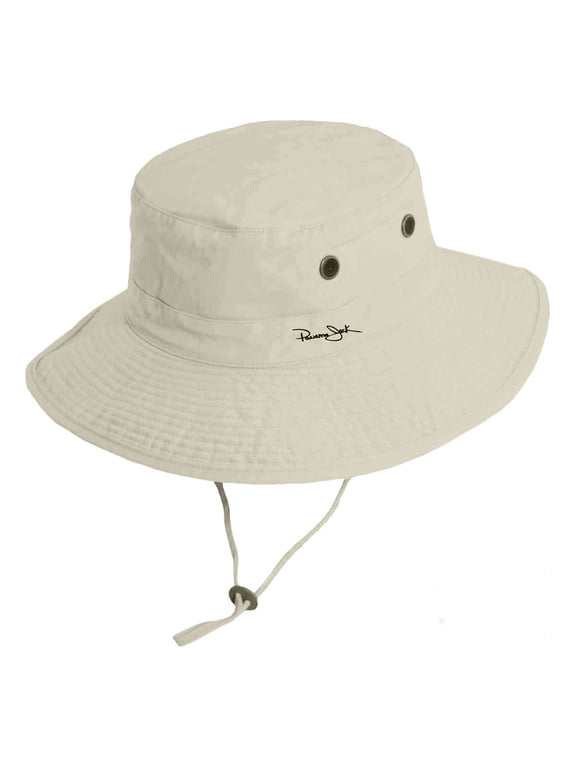 Marina Bay Cloth Boonie Bucket Sun Protection Hat (Putty, Large)