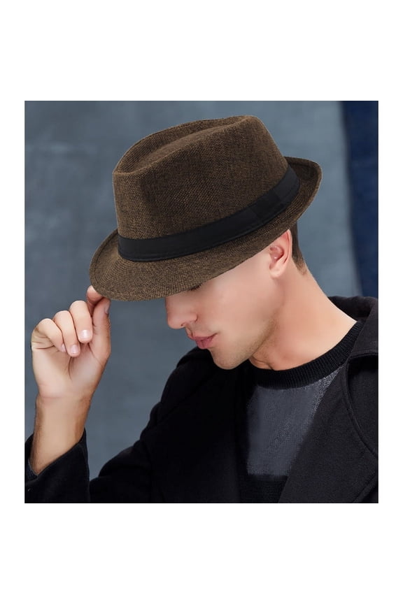 Panama Jack Matte Straw Safari Sun Hat with 3-Pleat Ribbon Band (Brown Band, Large/X-Large)