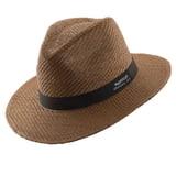 Panama Jack Safari Straw Hat - Matte Toyo, Ribbon Band, 2.5