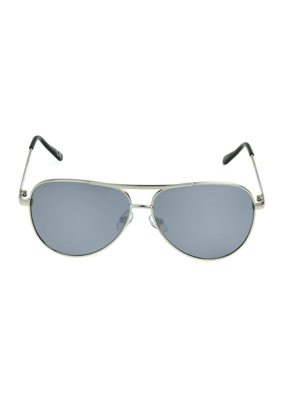 Panama Jack Men's Aviator Fashion Sunglasses, Silver