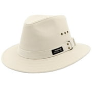 Panama Jack Men's Original Canvas Safari Sun Hat, 2 1/2" Brim, UPF (SPF) 50+ Sun Protection (Natural, Medium)