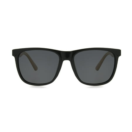 Panama Jack Men's Way-Shaped Fashion Sunglasses Black