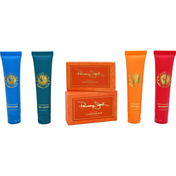 Panama Jack Orange Creamsicle Amenity Kit - Travel & Guest Hotel Soap, Shampoo & Lotion