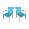 thumbnail image 1 of Panama Jack PJO-4601-WHT-AC-SET2 34 x 20 x 23 in. Abaco Dining Armchairs, White - Set of 2, 1 of 1