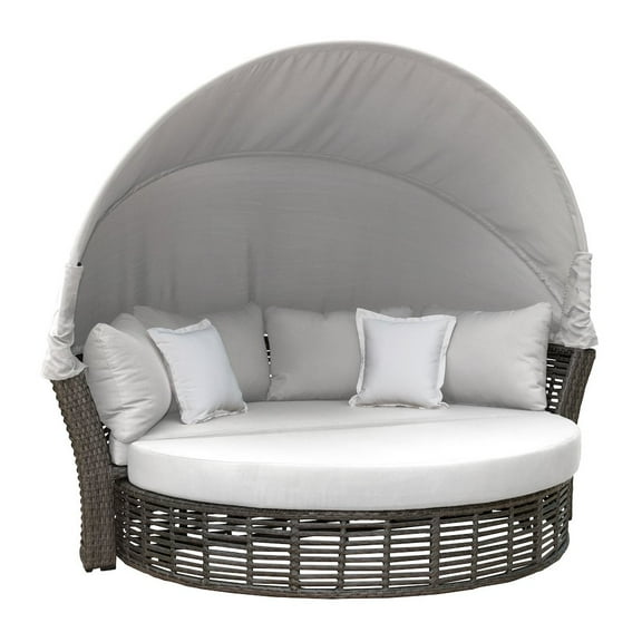 Panama Jack Outdoor Panama Jack Graphite Canopy Daybed with Cushions