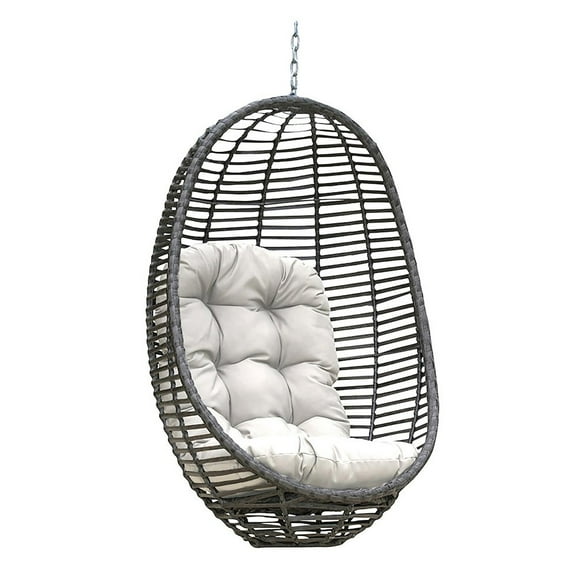 Panama Jack Outdoor Panama Jack Graphite Woven Hanging Chair with Cushion