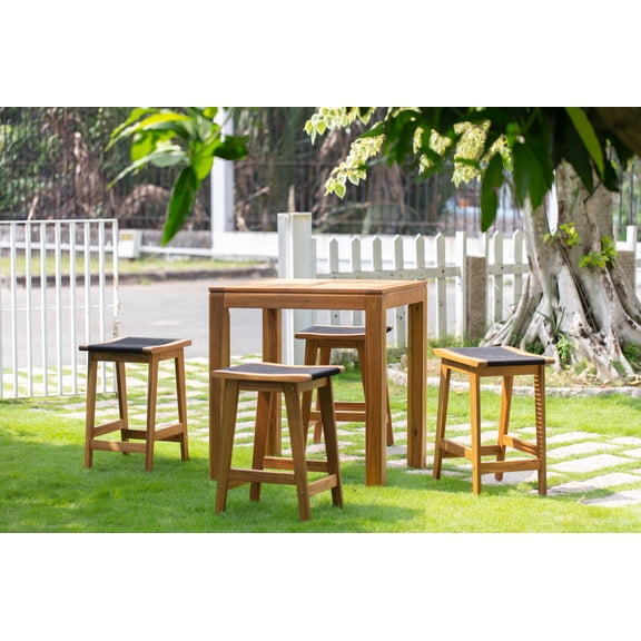 Panama Jack Laguna 5-Piece Backless Pub Dining Set